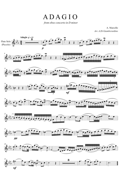 ADAGIO - C Flute Choir image number null