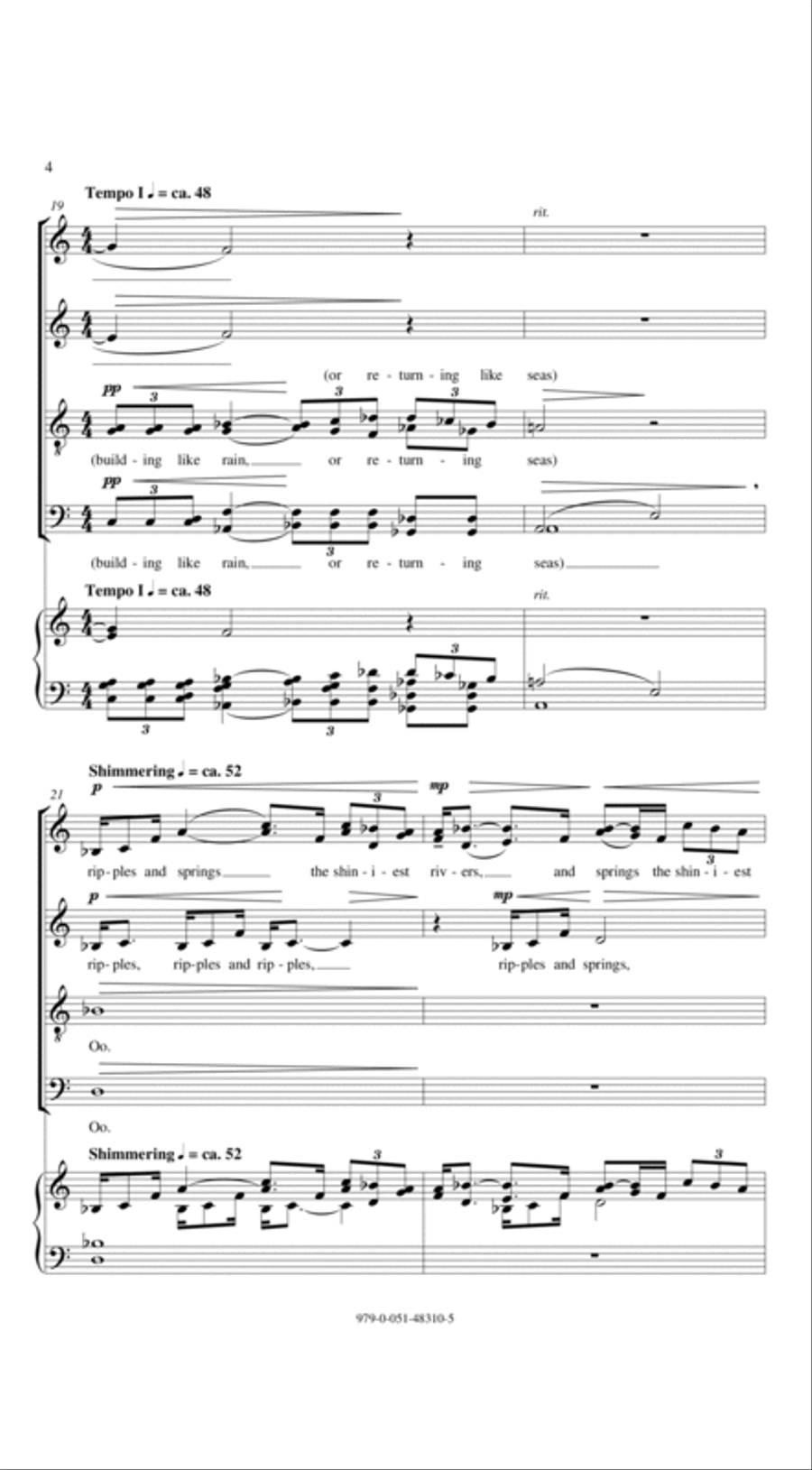 A Valentine For Hands 4-Part scores gallery preview page 4