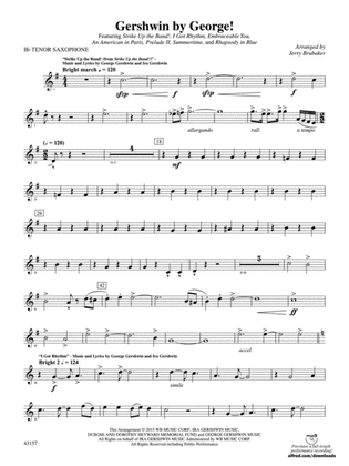 Gershwin by George!: B-flat Tenor Saxophone
