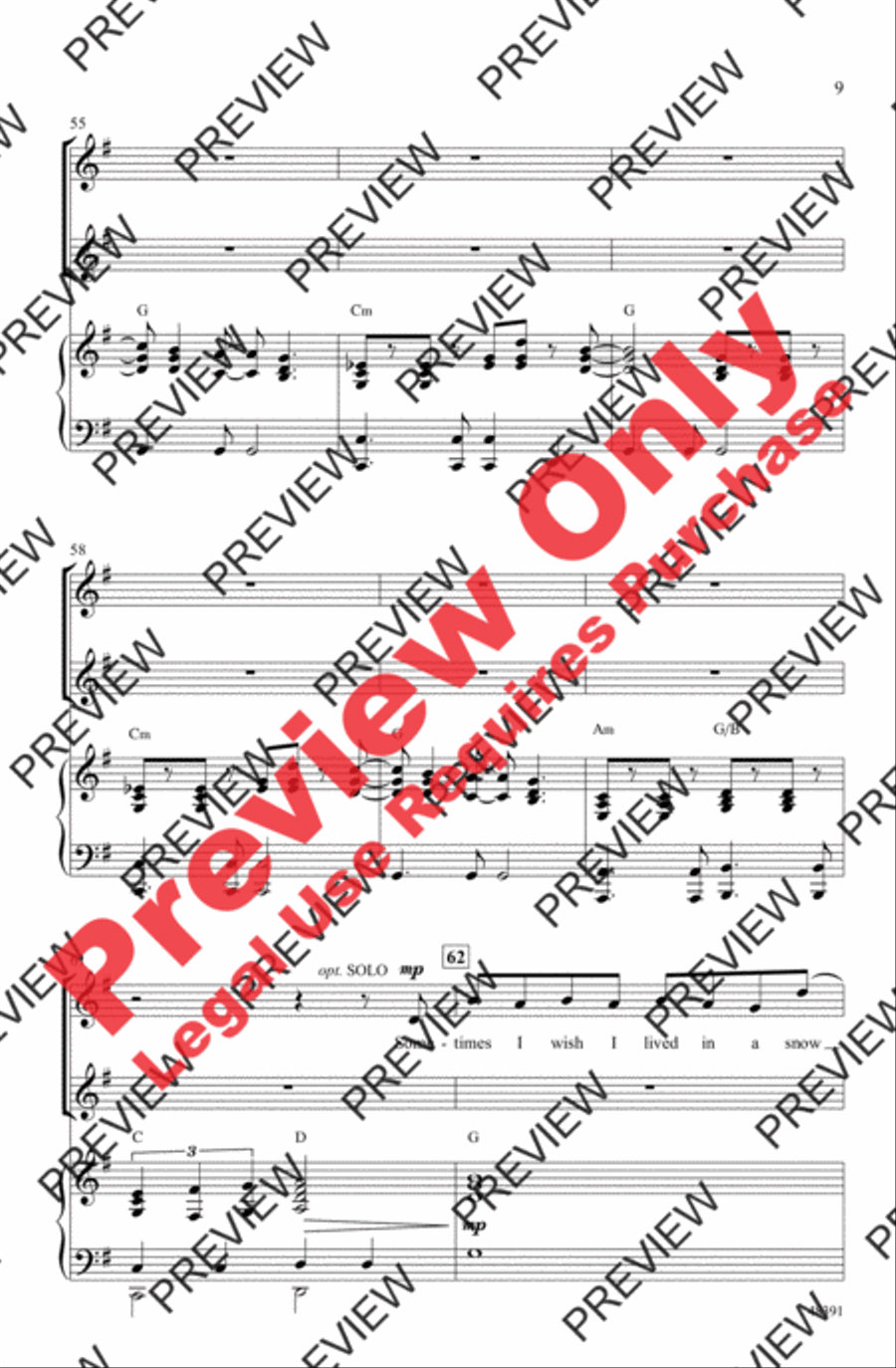 Snow Globe 2-Part scores gallery preview page 9