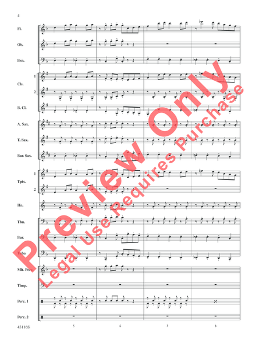 The Best of Leroy Anderson Concert Band scores gallery preview page 5