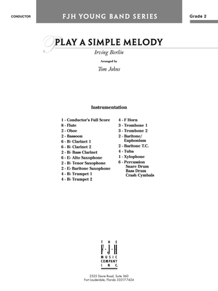 Book cover for Play a Simple Melody: Score