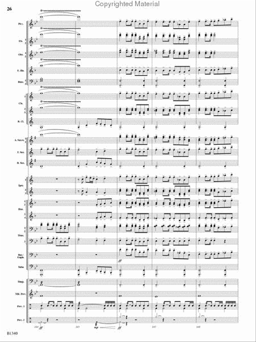 Winged Victory Concert Band scores gallery preview page 24