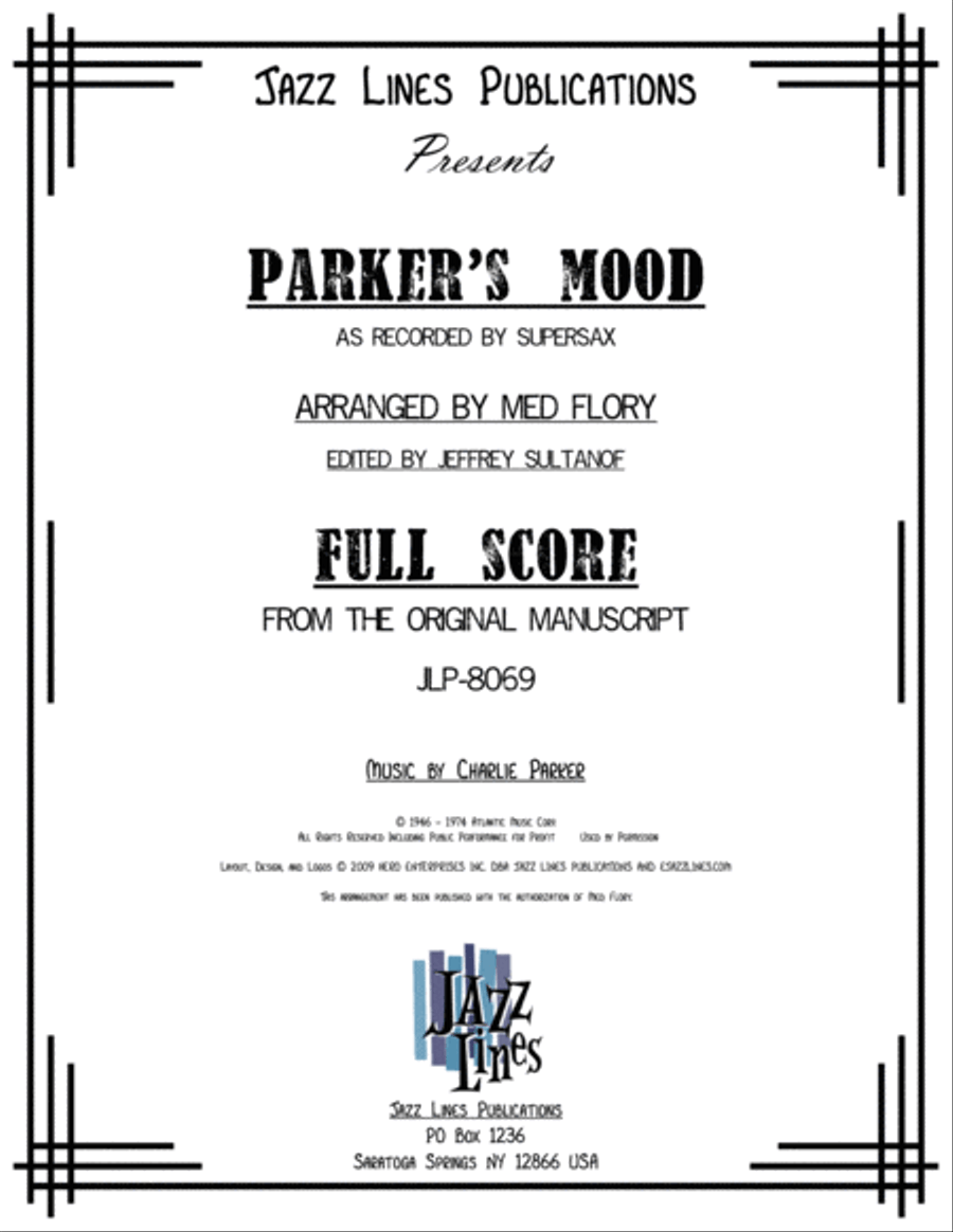 Parker's Mood Jazz Ensemble scores gallery preview page 2