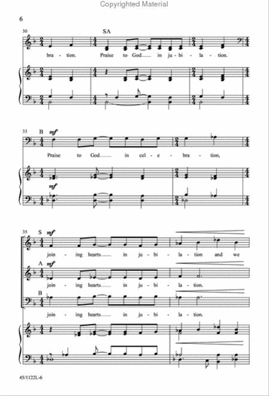 One-Rehearsal Anthems, Vol. 2 3-Part scores gallery preview page 6