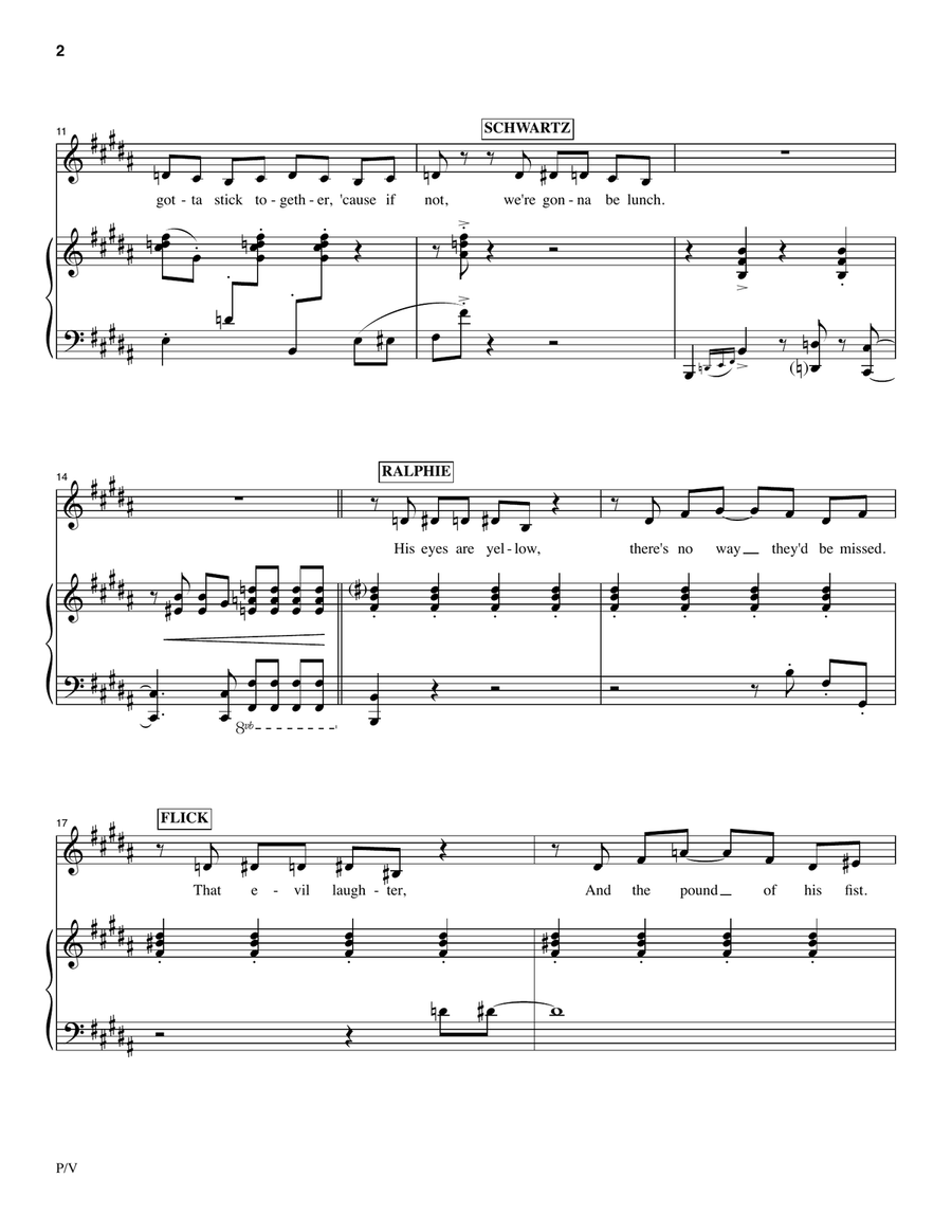 When You're A Wimp Piano, Vocal scores gallery preview page 2