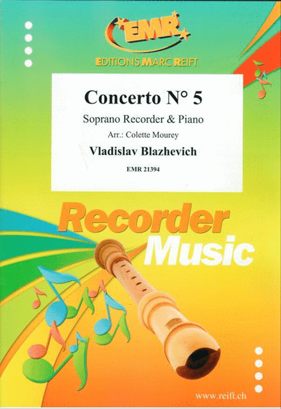 Concerto No. 5 Soprano Recorder scores gallery preview page 1