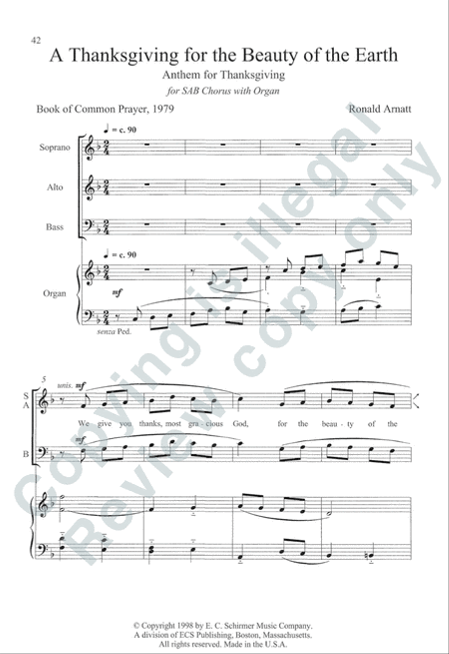 Somerset Anthem Books, Volume VII (Holidays) 3-Part scores gallery preview page 34