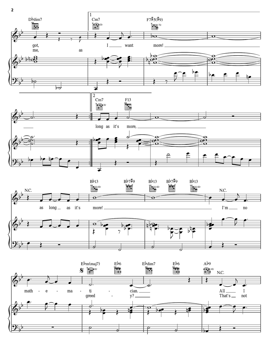 More More Piano, Vocal, Guitar scores gallery preview page 2