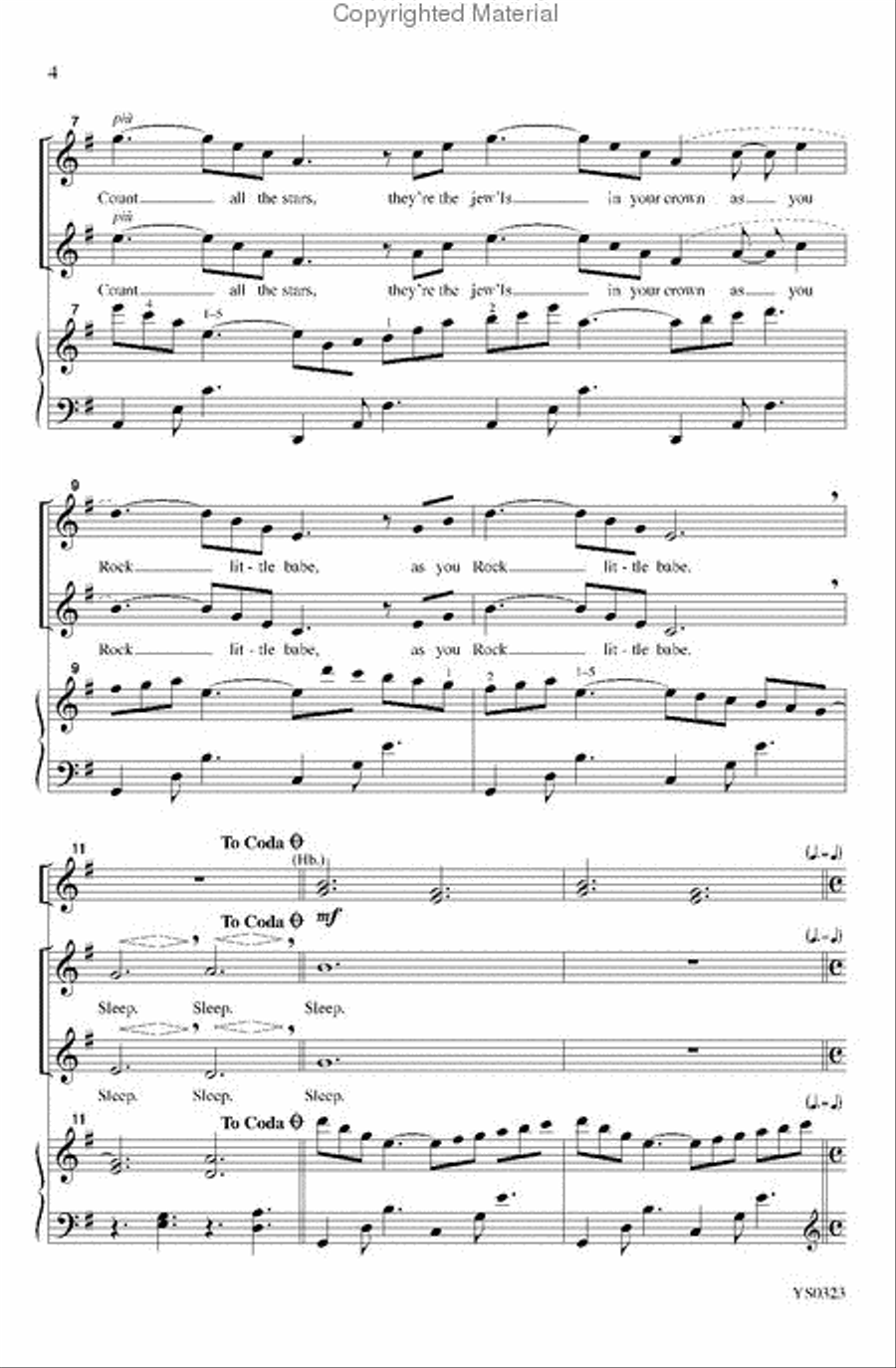 Rock, Little Babe 2-Part scores gallery preview page 3