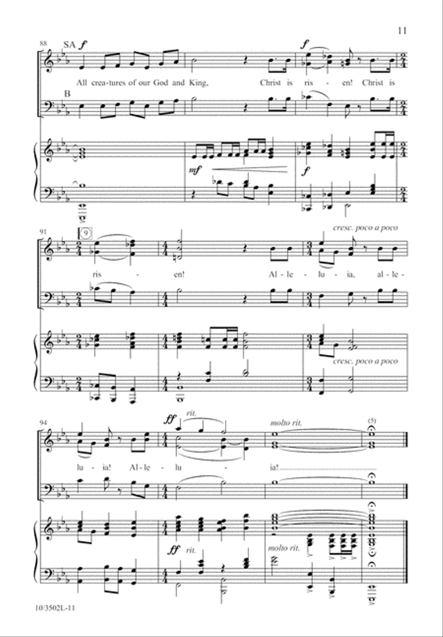 Crown Him, the Risen King! 3-Part scores gallery preview page 12