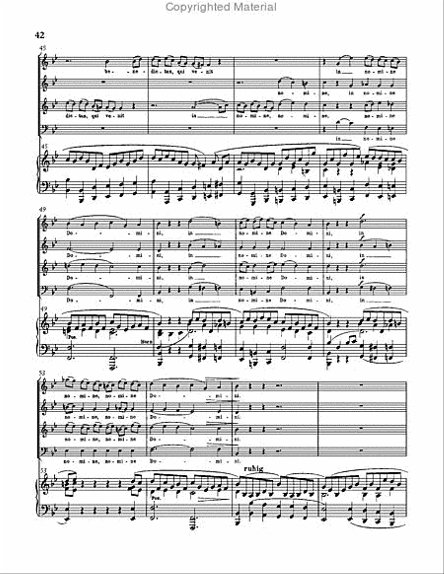 Requiem in D minor, WAB 39 Choir scores gallery preview page 42
