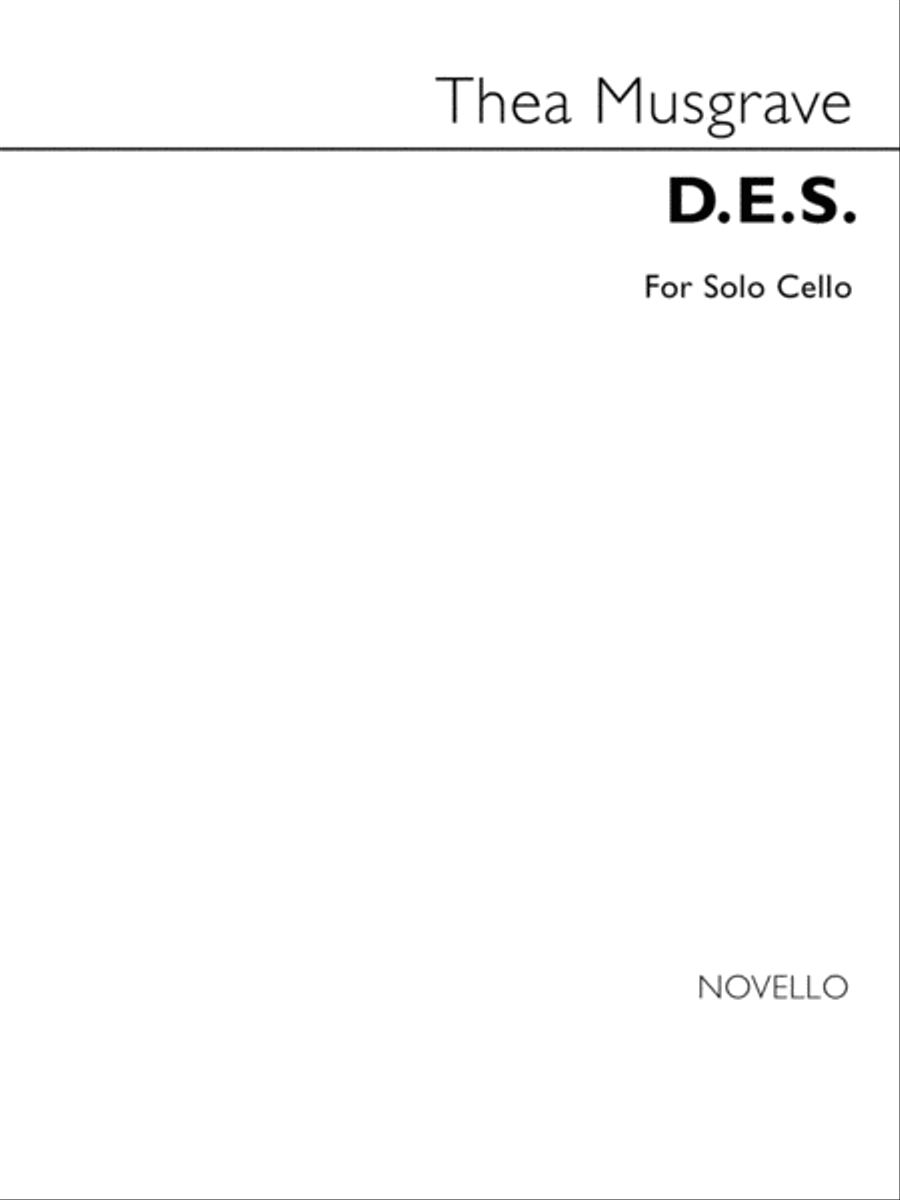 D.E.S. D.E.S. Cello Solo scores gallery preview page 1