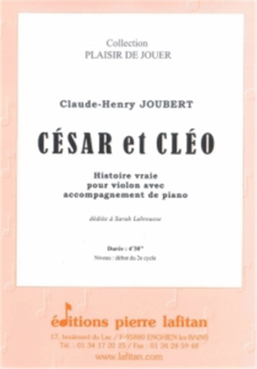Cesar et Cleo Violin Solo scores gallery preview page 1
