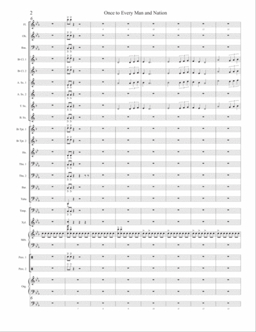 Once to Every Man Concert Band scores gallery preview page 3
