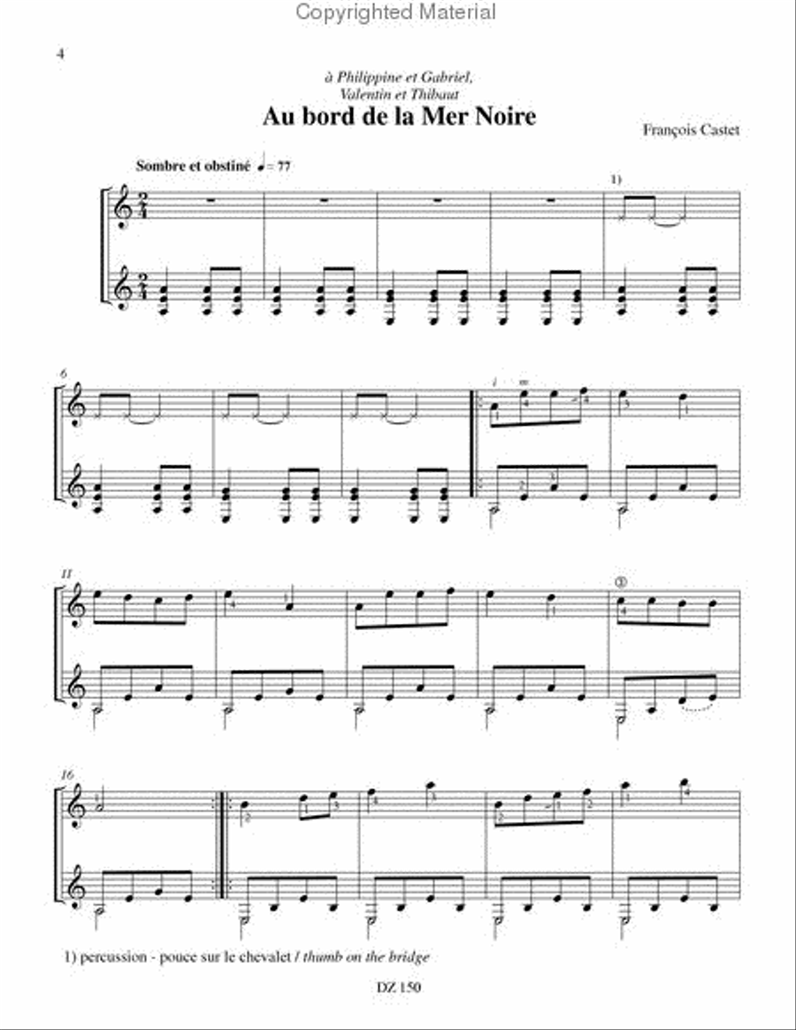 Duos de partout et d'ailleurs, vol. 1 Classical Guitar scores gallery preview page 2