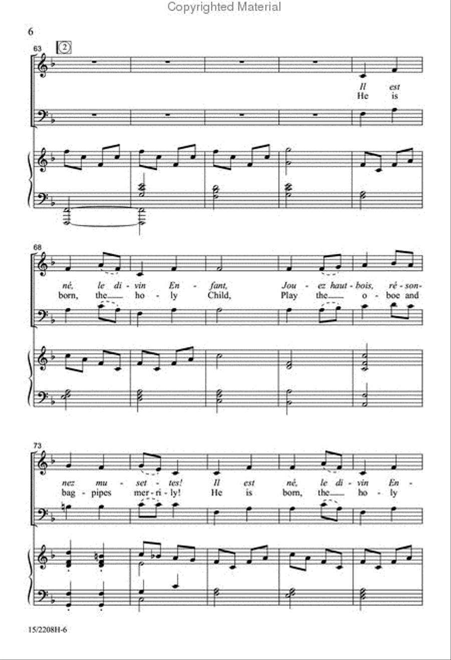 Il Est Né (He Is Born) Il Est Né (He Is Born) 4-Part scores gallery preview page 5