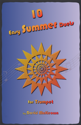 Book cover for 10 Easy Summer Duets for Trumpet