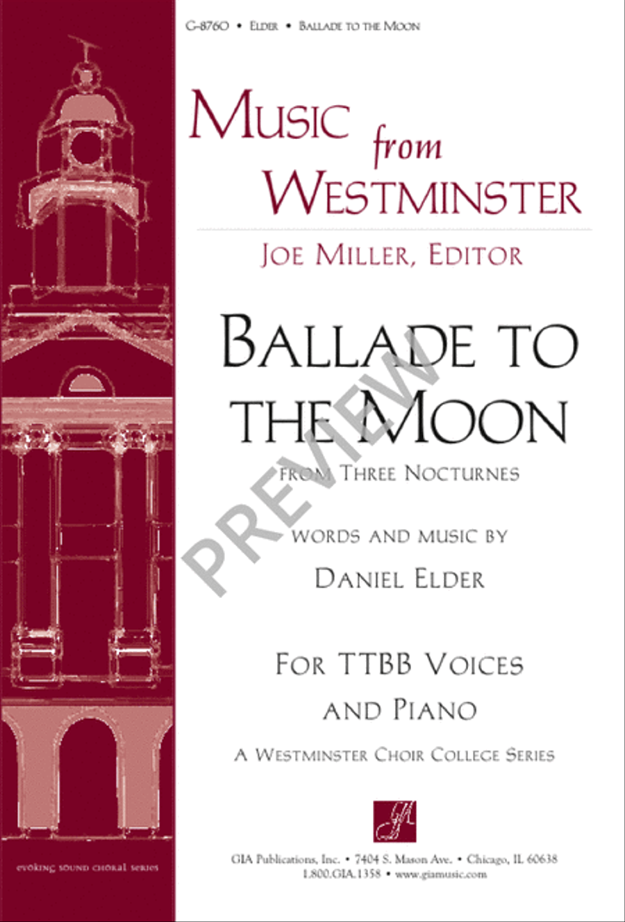 Ballade to the Moon Ballade to the Moon TTBB scores gallery preview page 1