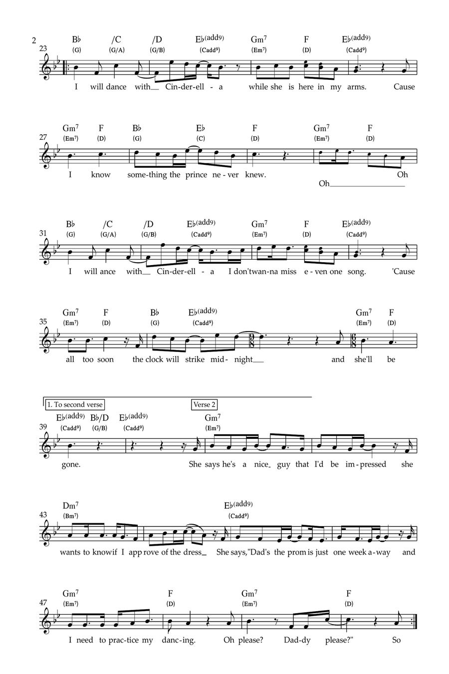 Cinderella Piano scores gallery preview page 2