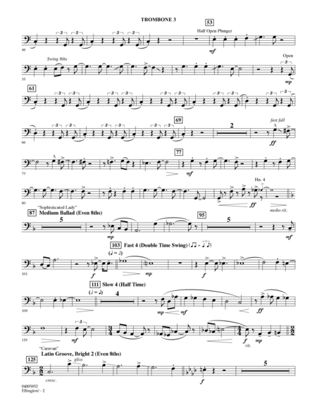 Ellington! (arr. Stephen Bulla) - Trombone 3