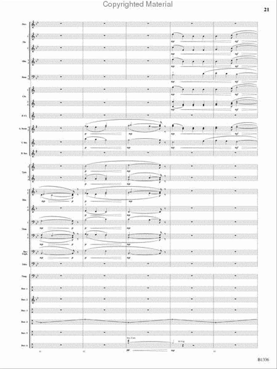 Dreams and Proclamations Concert Band scores gallery preview page 20