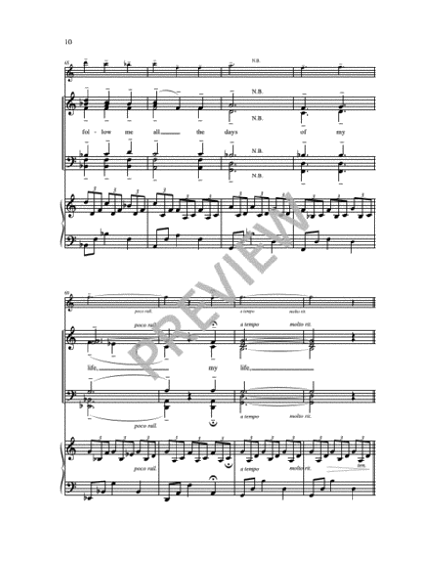 The Lord is My Shepherd 4-Part scores gallery preview page 16