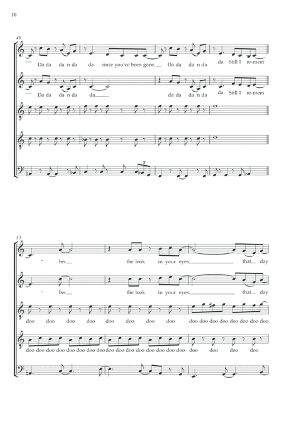 Since You've Been Gone Since You've Been Gone Choir scores gallery preview page 11