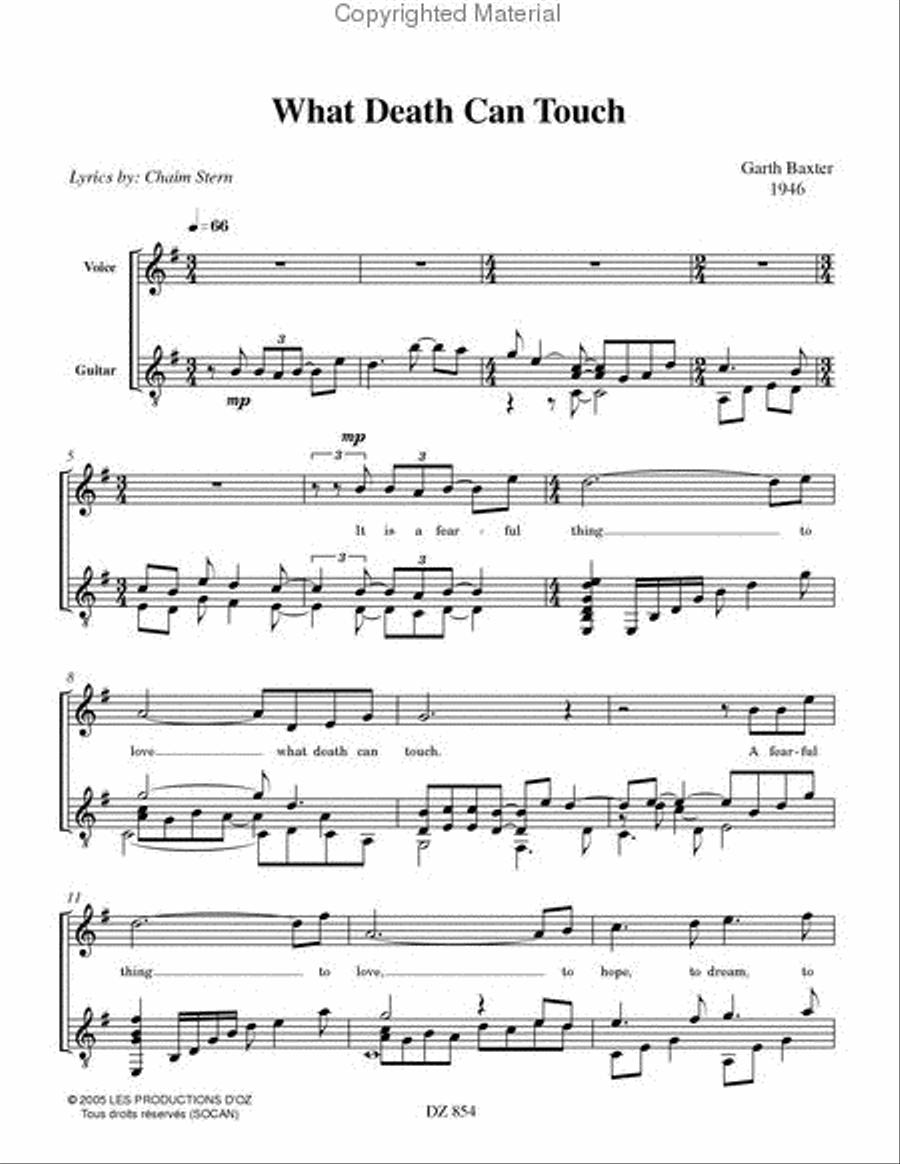 Two Songs of Reflexion Classical Guitar scores gallery preview page 2