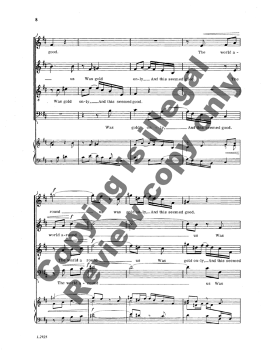 There Was a Time 4-Part scores gallery preview page 11