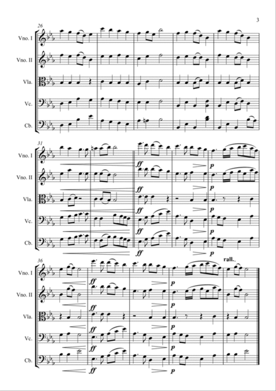 German National Anthem German National Anthem String Quintet scores gallery preview page 3