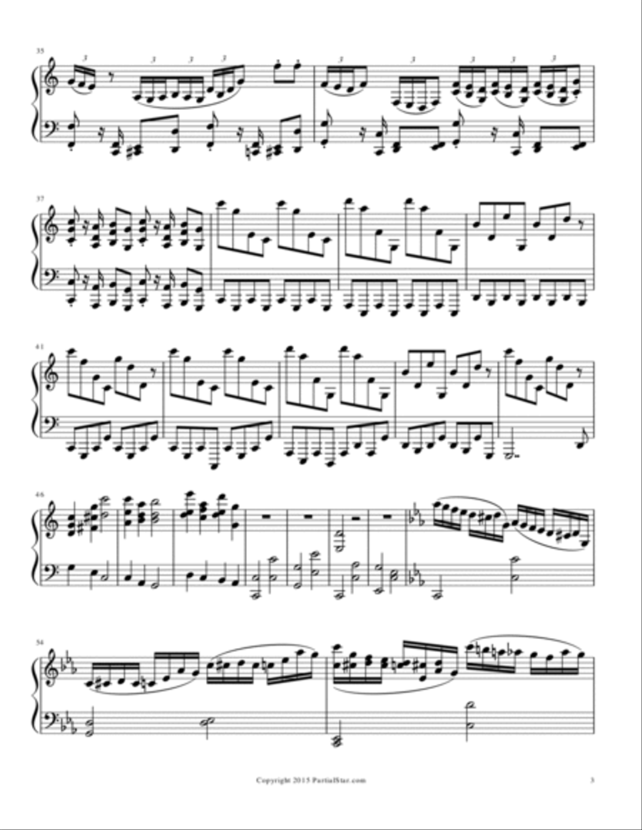 Further Than Us Further Than Us Piano Solo scores gallery preview page 3