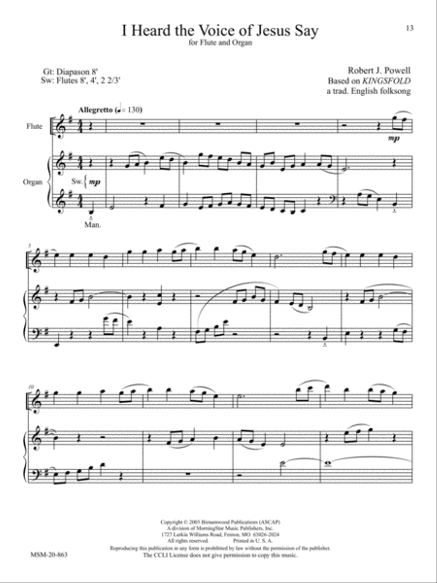 O God, Beyond All Praising Flute scores gallery preview page 7