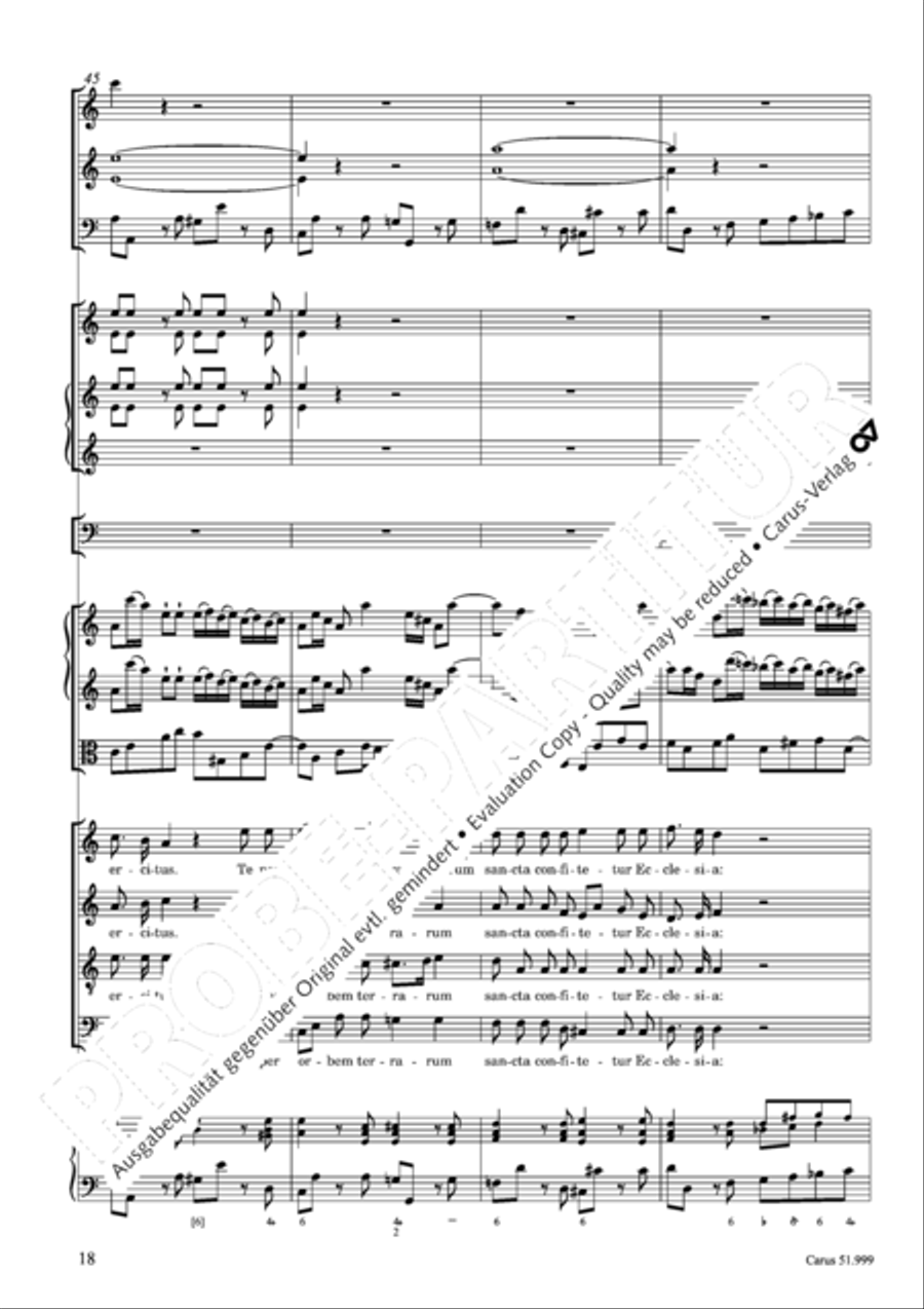 Te Deum Te Deum 4-Part scores gallery preview page 19