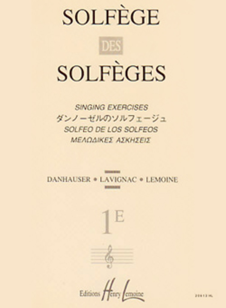 Solfege Des Solfeges - Volume 1E Sans Accompagnement