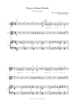 Prayer of Saint Patrick - The Breastplate - Solo, flute and Piano