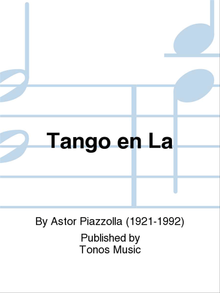 Tango en La Tango en La Violin Solo scores gallery preview page 1