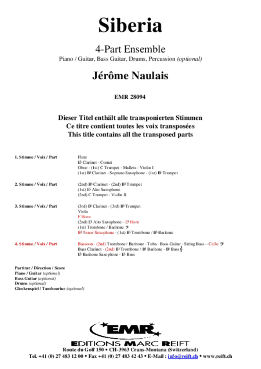 Siberia Concert Band scores gallery preview page 2