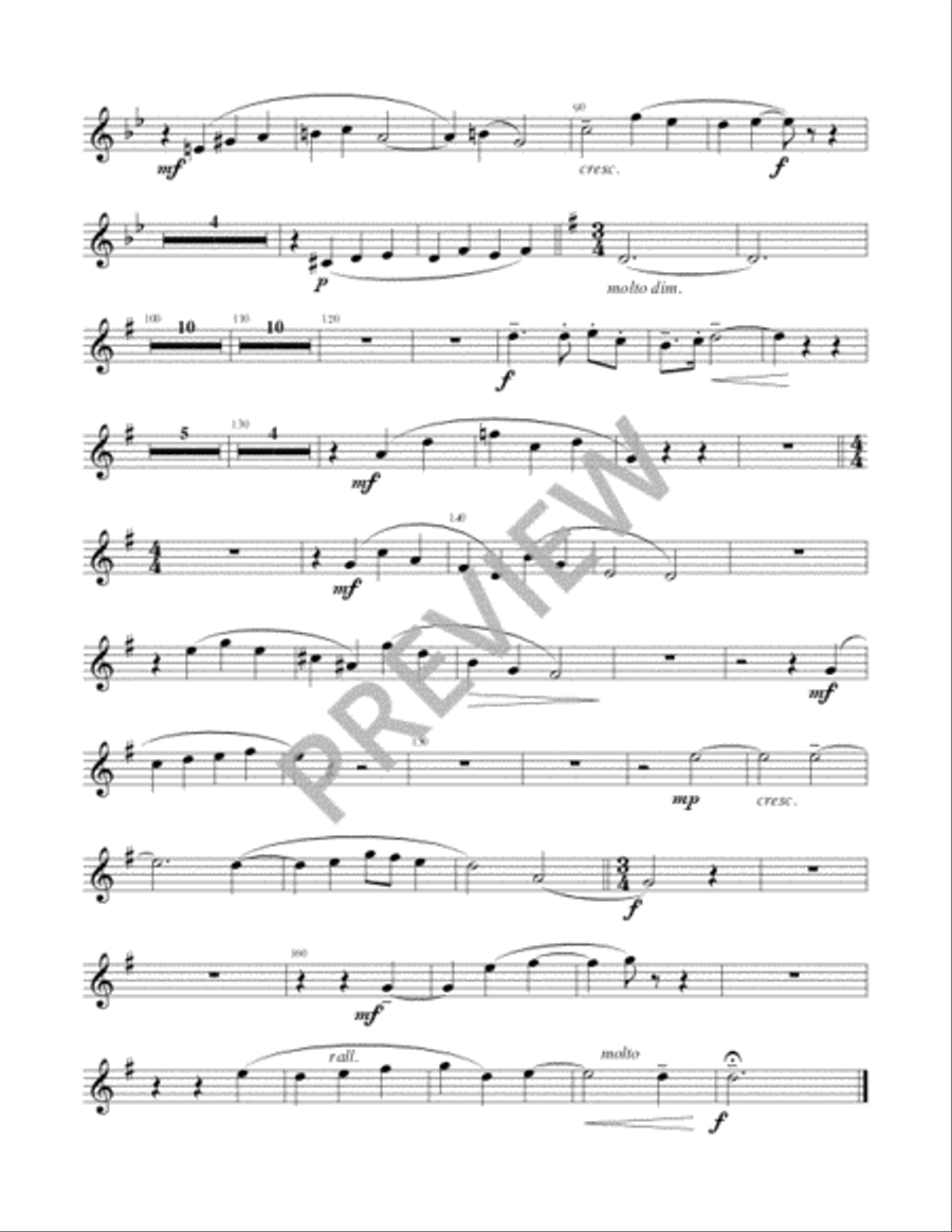 Ye Choirs of New Jerusalem - Brass Quartet edition Trombone scores gallery preview page 5