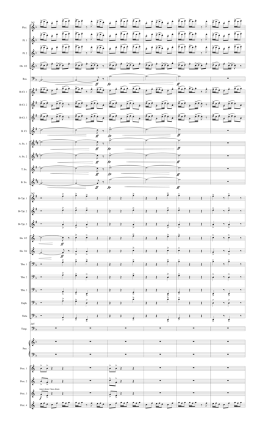 With Voice of Triumph Raised Concert Band scores gallery preview page 39
