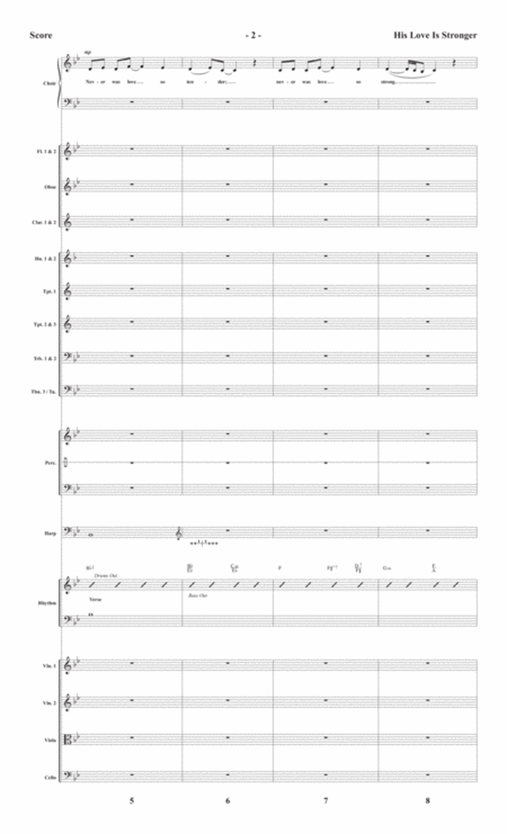 His Love is Stronger - Orchestral Score and CD with Printable Parts