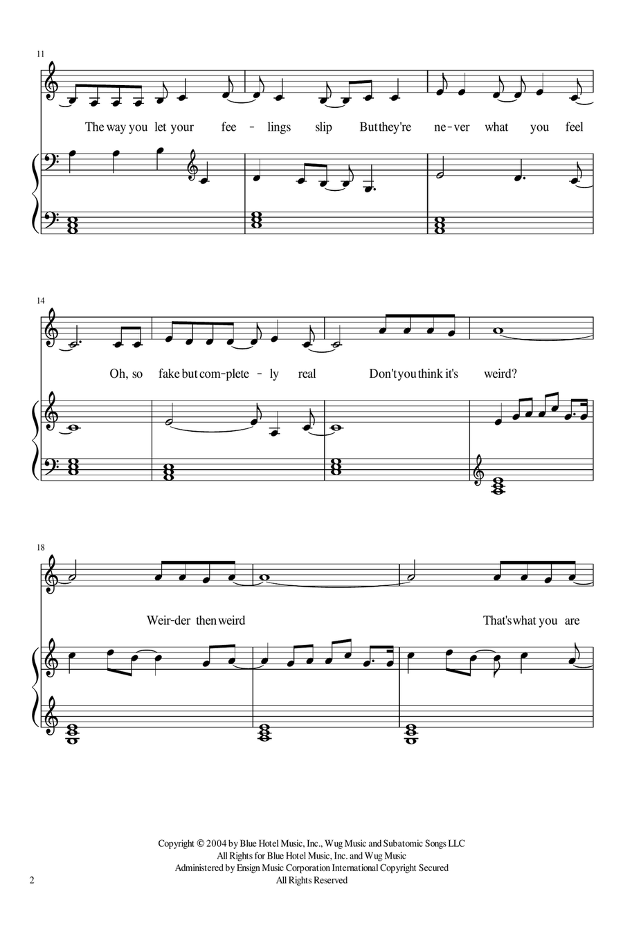 Weird Piano scores gallery preview page 2
