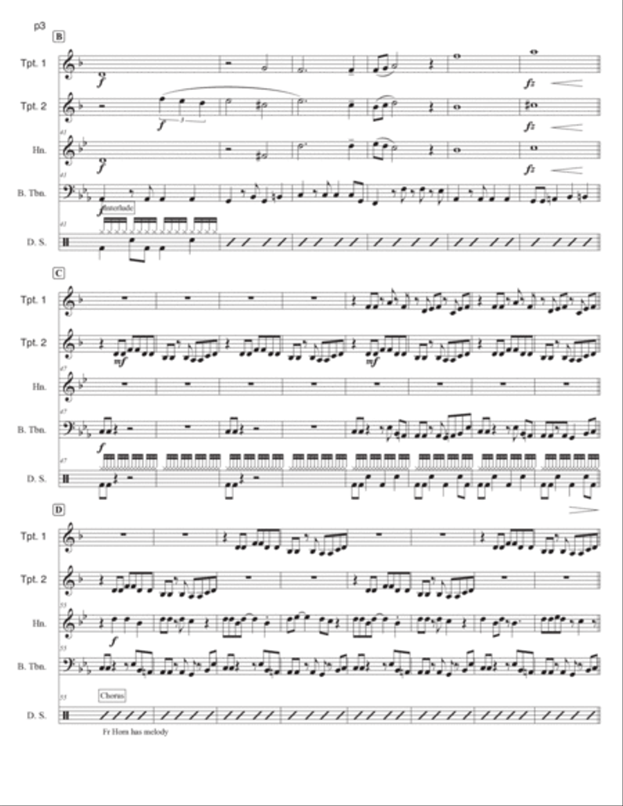 Sweet Dreams (are Made Of This) Brass Quartet scores gallery preview page 4
