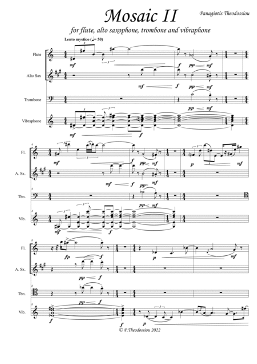 Mosaics Mosaics Small Ensemble scores gallery preview page 5