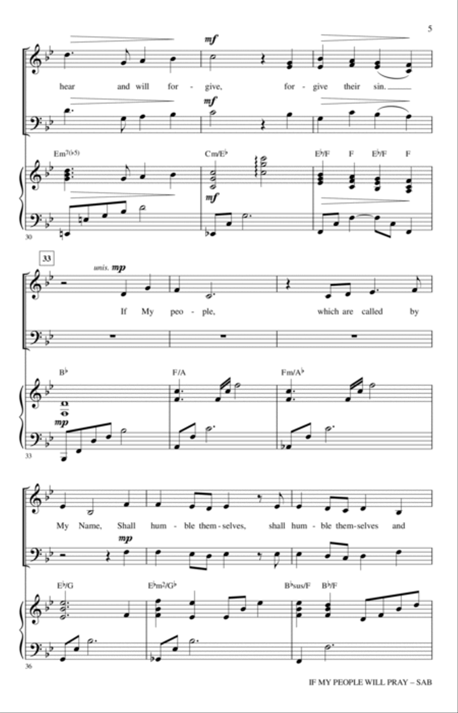 Hear Our Prayer, O Lord 3-Part scores gallery preview page 4