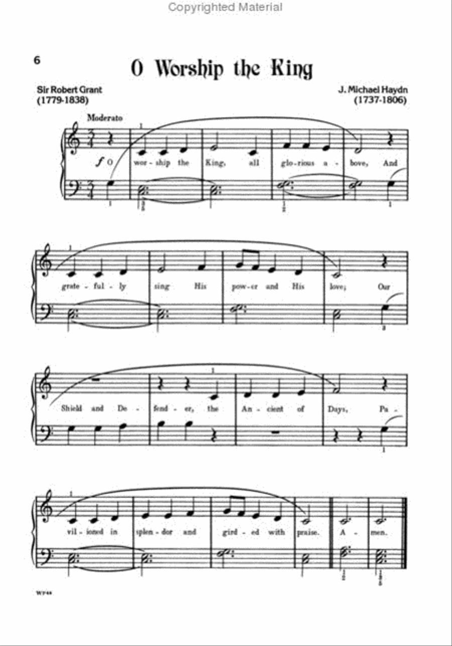Hymn Favorites, Level 1 Piano Method scores gallery preview page 2