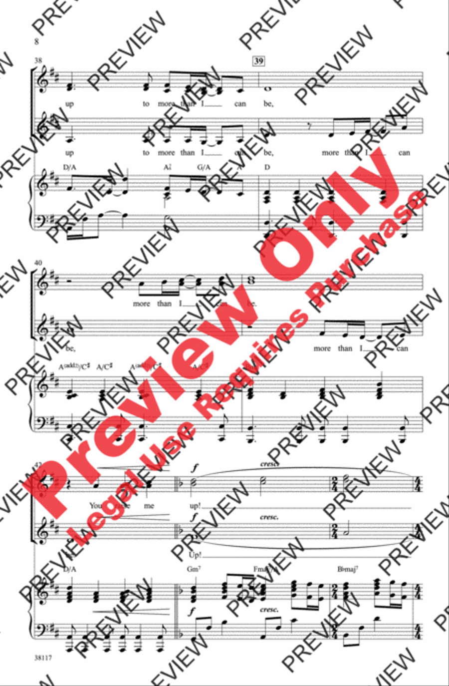 You Raise Me Up Women's Choir scores gallery preview page 8