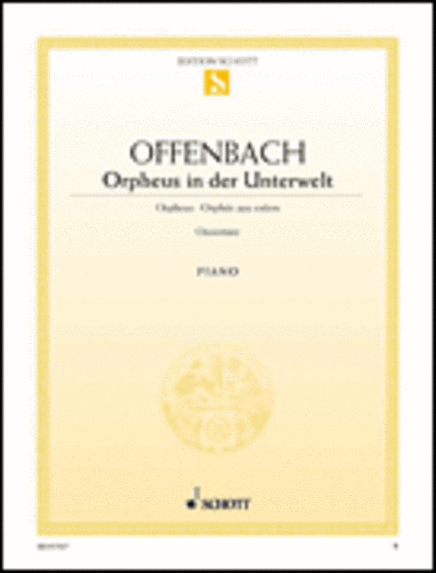 Orpheus in the Underworld Overture Piano Solo scores gallery preview page 1
