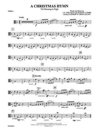 A Christmas Hymn: Viola