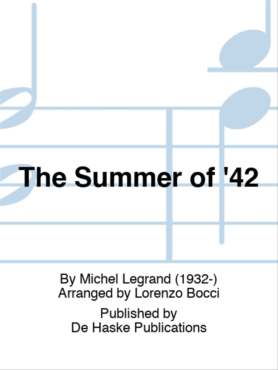 The Summer of '42 Concert Band scores gallery preview page 1